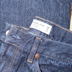 Abercrombie women’s jeans the loose high rise dark denim indigo wash size 29R(8)